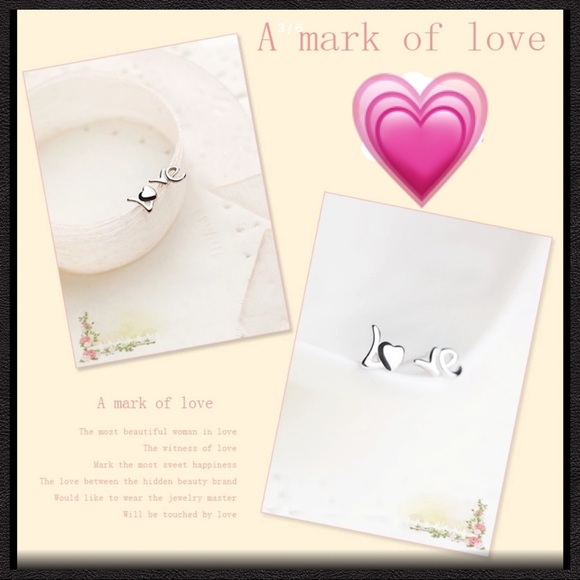 Love Stud Earrings ❤️ - Picture 3 of 5